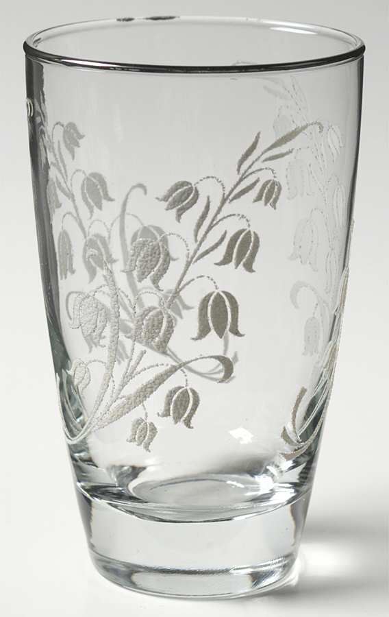 Lily of the Valley 12 Oz Flat Tumbler by Libbey Glass Company-1
