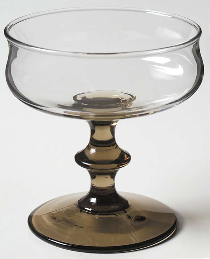 Tulip Brown Champagne/Tall Sherbet by Libbey Glass Company-1