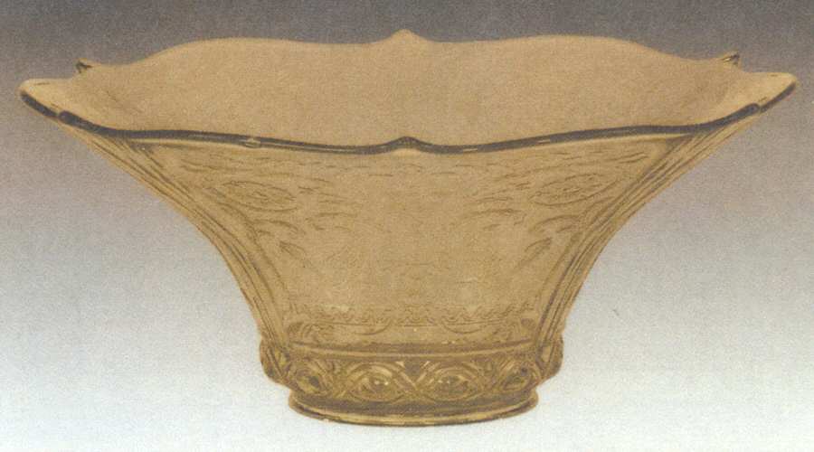 Sphinx Yellow 12" Flared Orange Bowl by Lancaster-1
