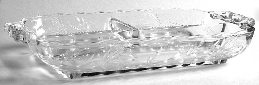 Thistle 11" Oblong 3 Part Celery/Relish by La Flo-1