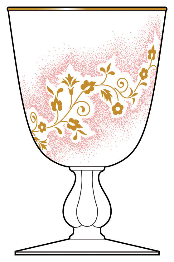 Duchess (Pink) Water Goblet by Libbey Glass Company-1