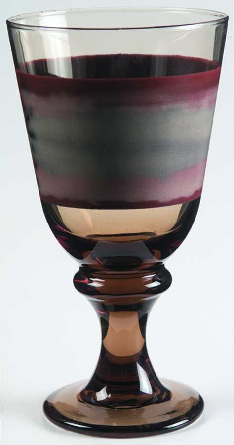 Nova Brown Water Goblet by Libbey Glass Company-1