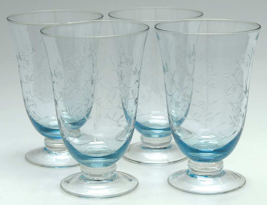 Heather Blue 15 Oz Footed Tumbler - Set of 4 by Lenox-1