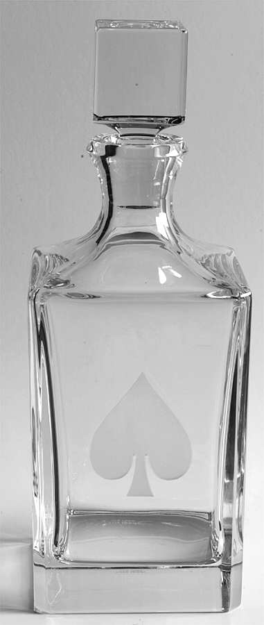 Gin Rummy Whiskey Decanter & Stopper by Lenox-1