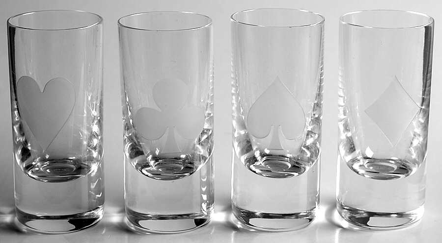Gin Rummy Cordial - Set of 4 Motifs by Lenox-1
