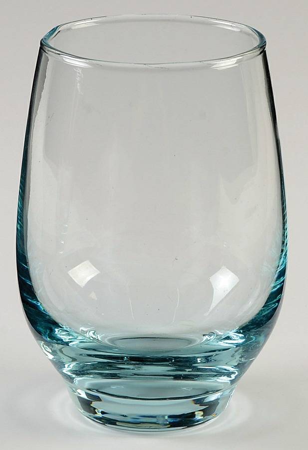 Tempo Aqua 10 Oz Flat Tumbler by Libbey Glass Company-1