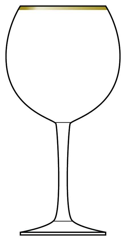 Vina Gold Balloon Wine by Libbey Glass Company-1
