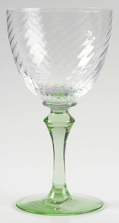 Salome Tourmaline Green Wine Glass by Laure Japy-1
