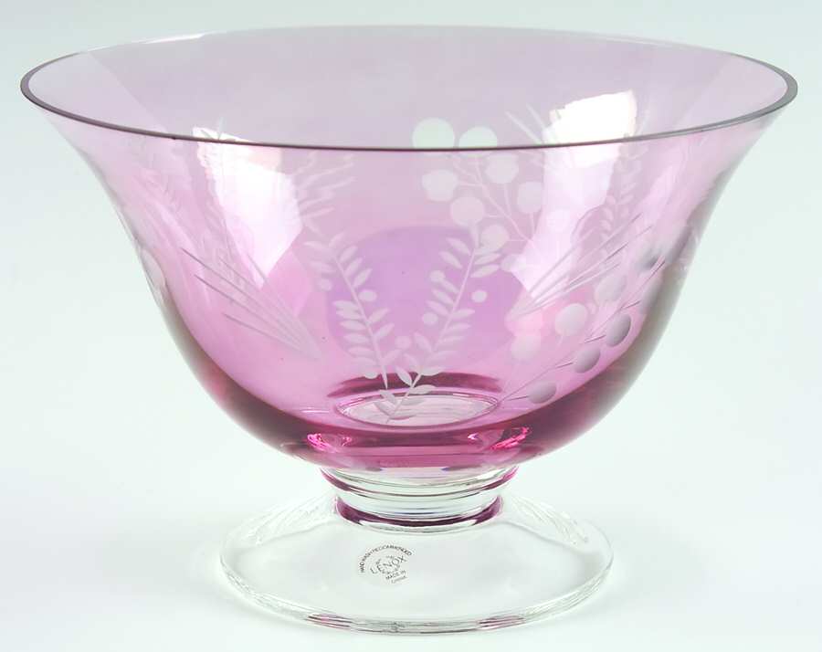 Etchings Cranberry 9" Round Bowl by Lenox-1