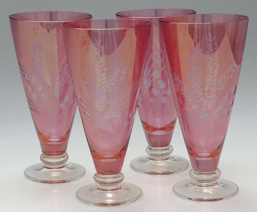 Etchings Cranberry All Purpose Iced Tea - Set of 4 by Lenox-1