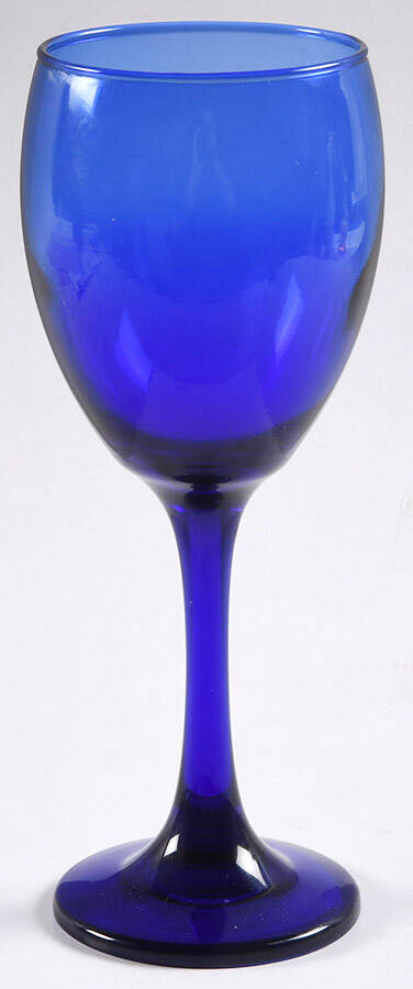 Teardrop Cobalt Water Goblet by Libbey Glass Company-1