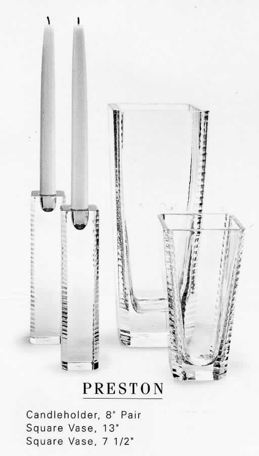 Preston 8" Single Light Candlestick by Ralph Lauren Crystal-1
