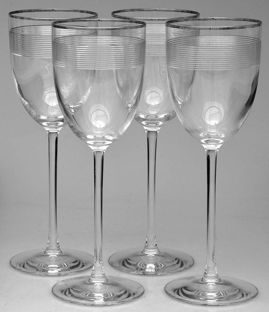 Navigator Platinum Water Goblet - Set of 4 by Ralph Lauren Crystal-1