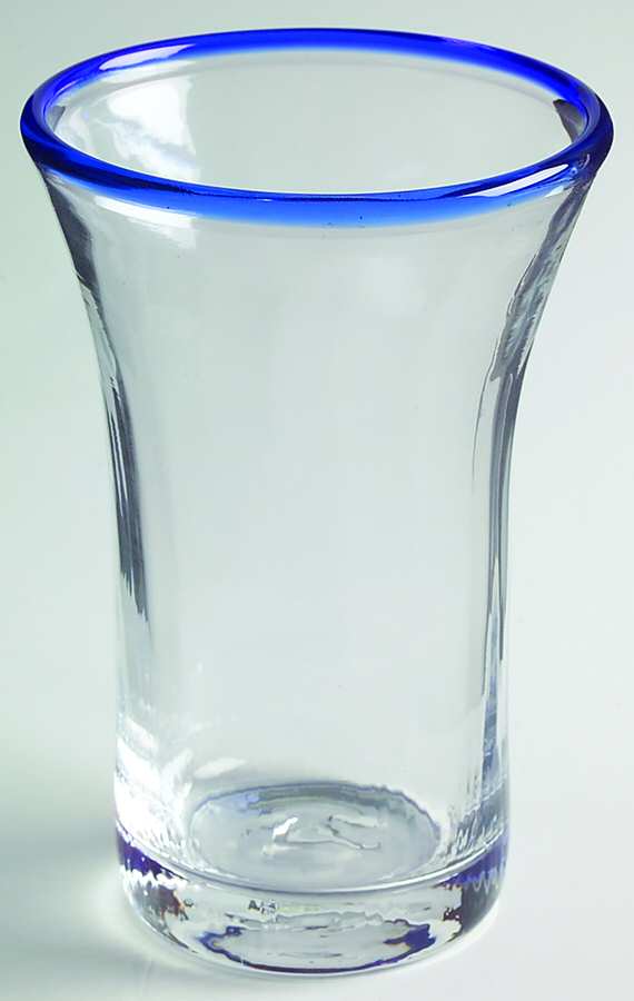 Brook Garden Blue 14 Oz Flat Tumbler by Ralph Lauren Crystal-1