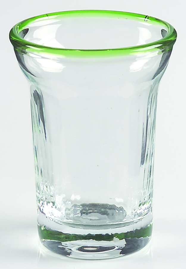 Brook Garden Green Flat Juice Glass by Ralph Lauren Crystal-1