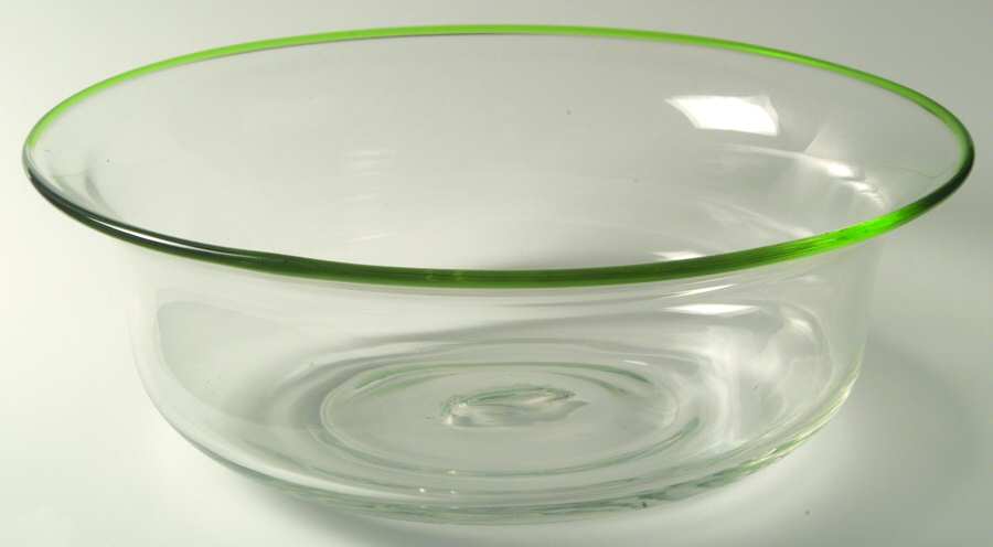 Brook Garden Green 11" Round Bowl by Ralph Lauren Crystal-1