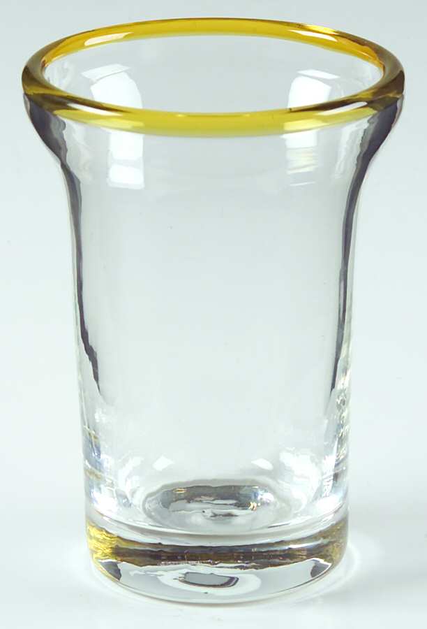 Brook Garden Yellow Flat Juice Glass by Ralph Lauren Crystal-1