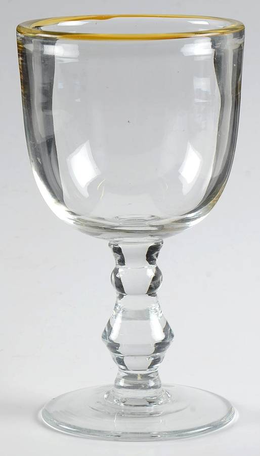 Brook Garden Yellow Wine Glass by Ralph Lauren Crystal-1