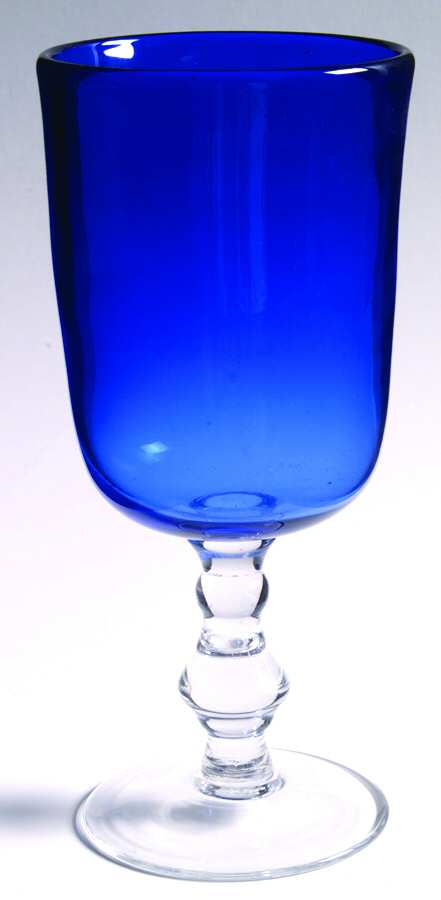 Brook Garden Cobalt Water Goblet by Ralph Lauren Crystal-1