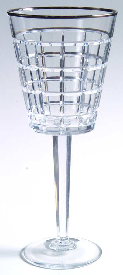 Monaco Platinum Water Goblet by Ralph Lauren Crystal-1