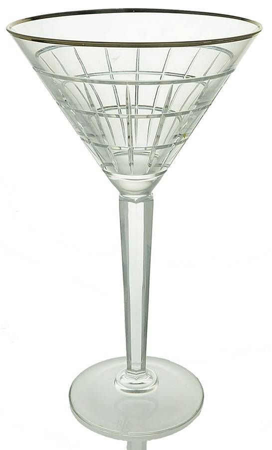 Monaco Platinum Martini Glass by Ralph Lauren Crystal-1