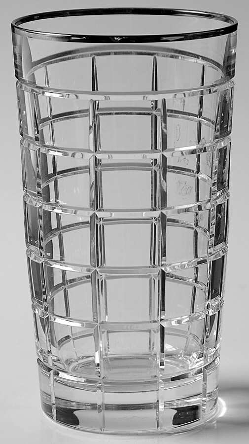 Monaco Platinum Highball Glass by Ralph Lauren Crystal-1