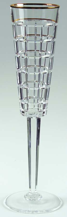Monaco Gold Fluted Champagne by Ralph Lauren Crystal-1