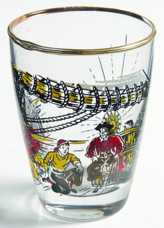 Treasure Island Flat Juice Glass by Libbey Glass Company-1