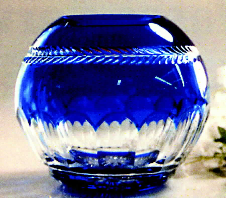 Chenonceau Cobalt 6" Rose Bowl by Lamaison-1