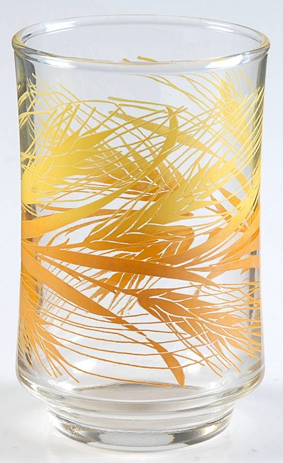 Wheat (Decal Decoration) Juice Glass by Libbey Glass Company-1