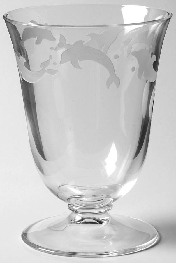 Crystal Dolphin 8 Oz Footed Tumbler by Lenox-1