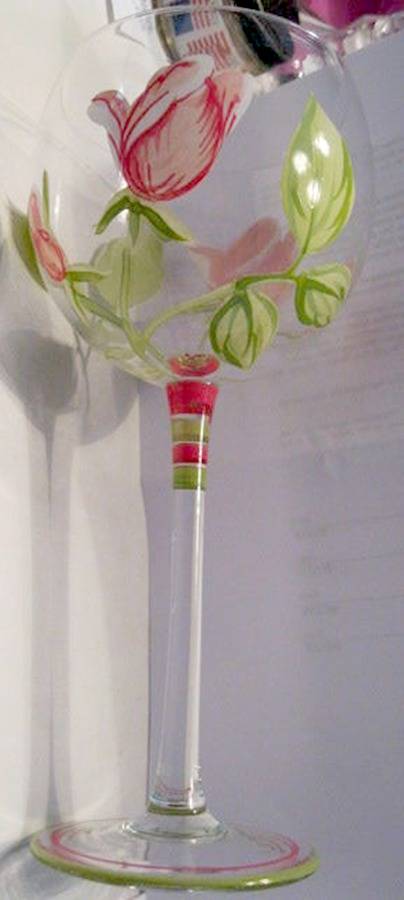 Roselle Water Goblet by Lines N Things-1