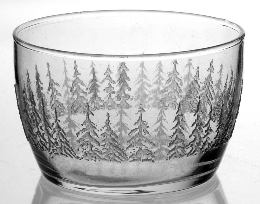 Frosty Pines 4" All Purpose Bowl by Libbey Glass Company-1