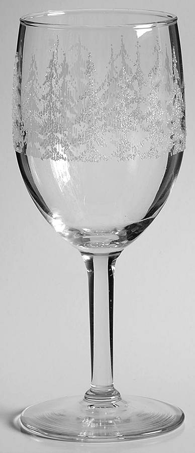 Frosty Pines Water Goblet by Libbey Glass Company-1