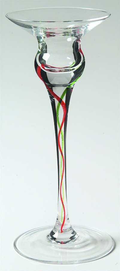 Holiday Ribbon 7" Single Light Candlestick by Lenox-1