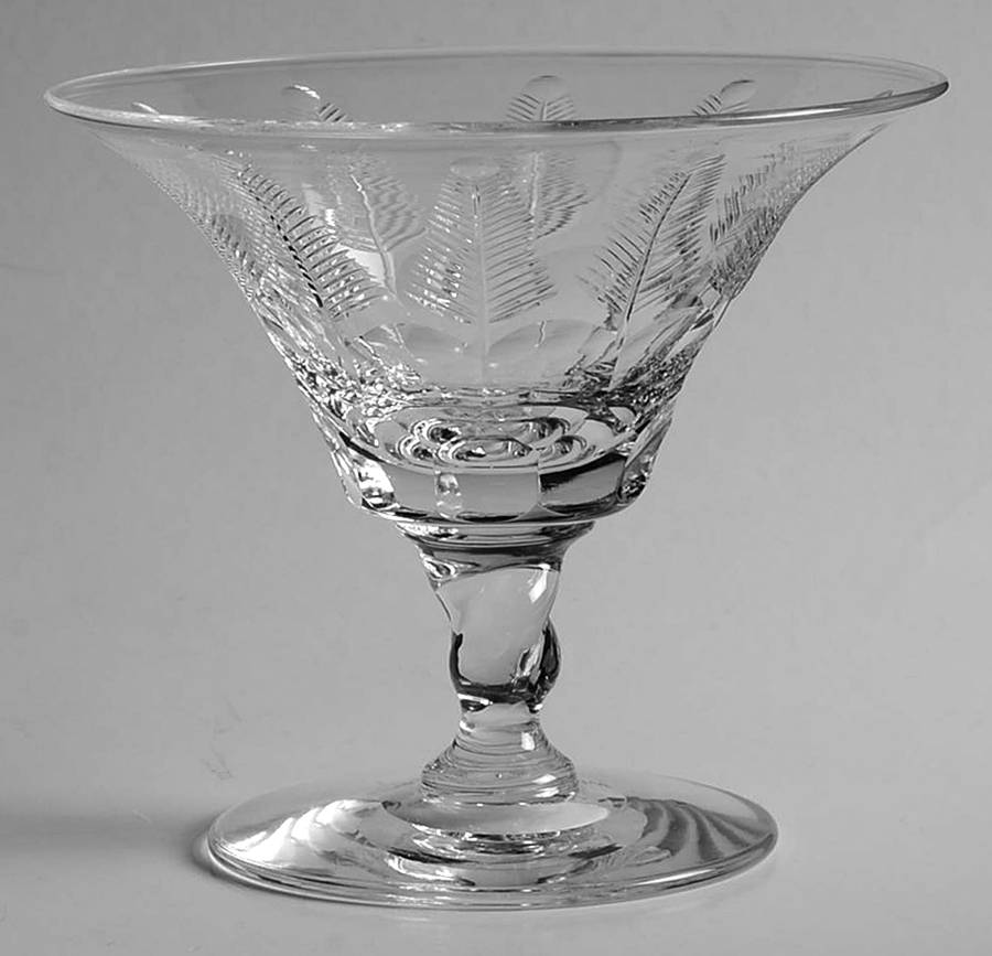 Royal Fern (K36-1050) Low Sherbet by Libbey Glass Company-1
