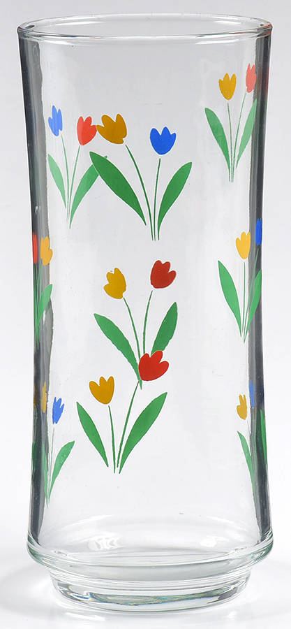 Jubilee (Tulips) Cooler by Libbey Glass Company-1