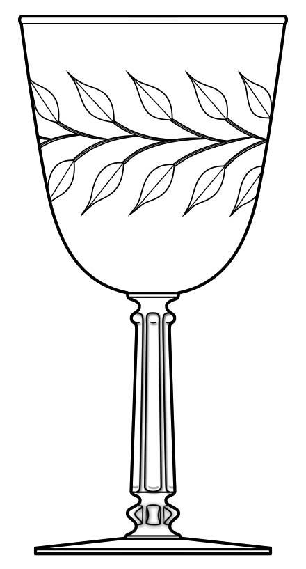 3002-8 Water Goblet by Libbey Glass Company-1