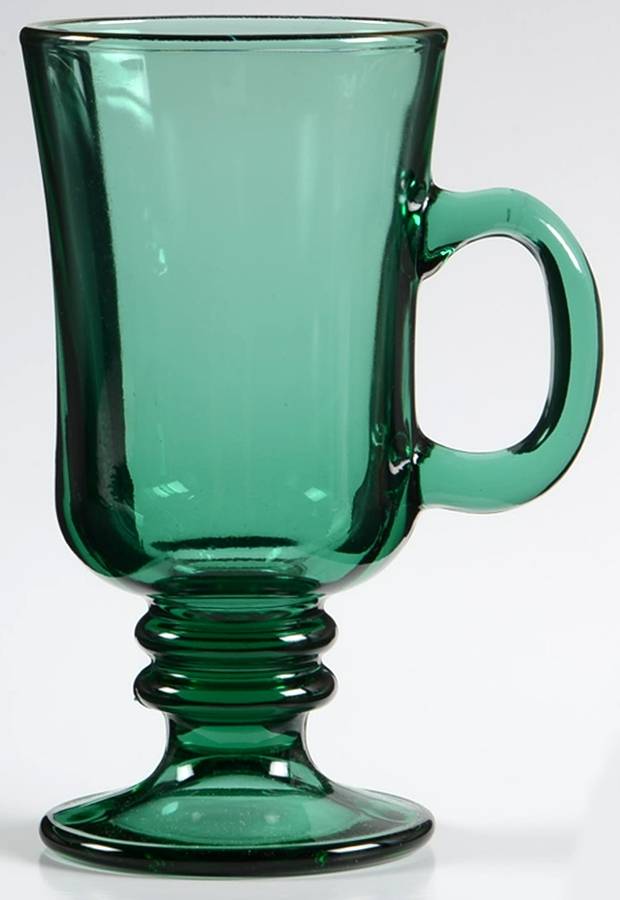Teardrop Juniper (Gold Trim) Irish Coffee by Libbey Glass Company-1
