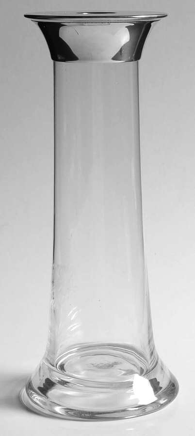 Ella Clear 9" Single Light Candlestick by Ralph Lauren Crystal-1
