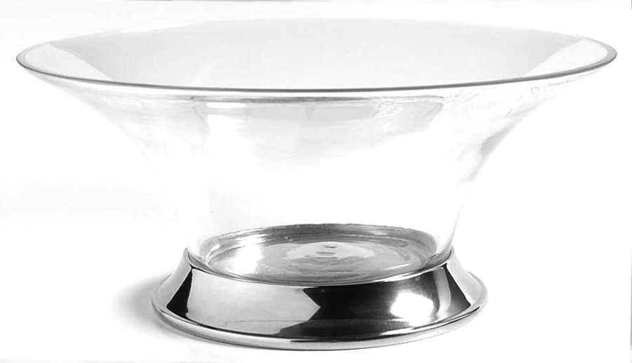 Ella Clear 10" Footed Bowl by Ralph Lauren Crystal-1