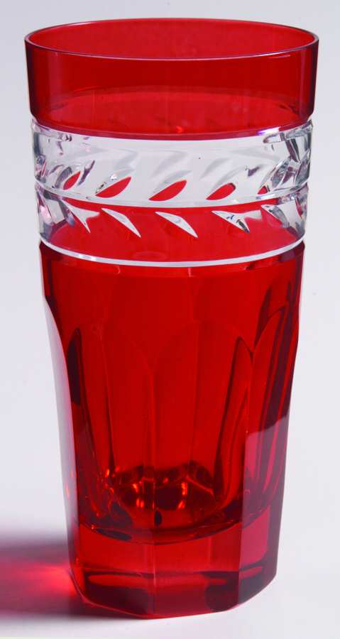 Claremont Red Highball Glass by Ralph Lauren Crystal-1