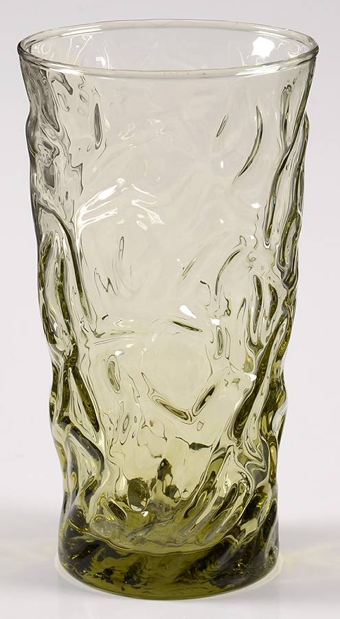Aztec Olive Green 10 Oz Flat Tumbler by Libbey Glass Company-1