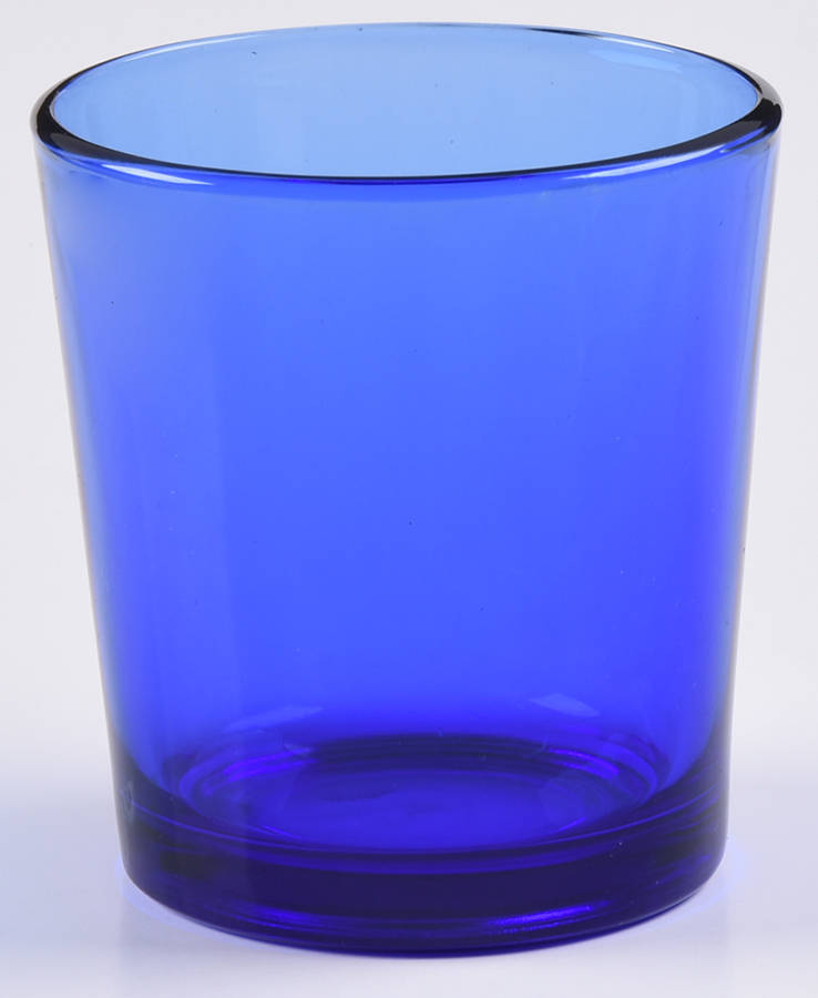 Flare Cobalt Blue Double Old Fashioned by Libbey Glass Company-1