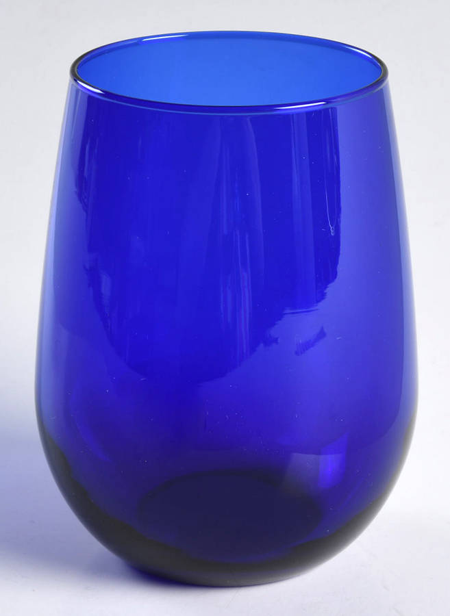 Flare Cobalt Blue Stemless Wine by Libbey Glass Company-1