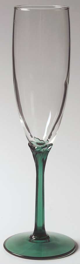 Domaine Green (Juniper) Fluted Champagne by Libbey Glass Company-1