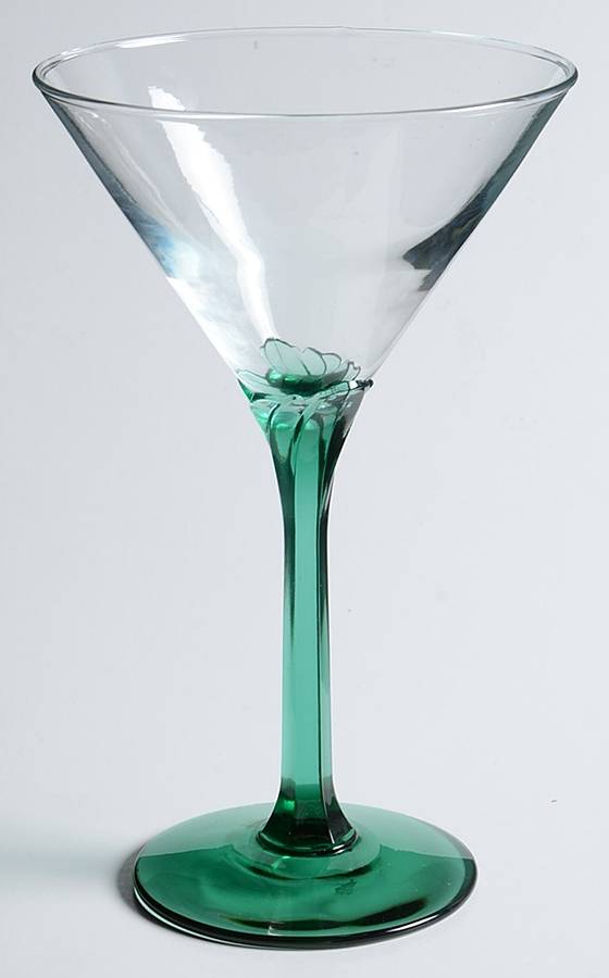 Domaine Green (Juniper) Martini Glass by Libbey Glass Company-1