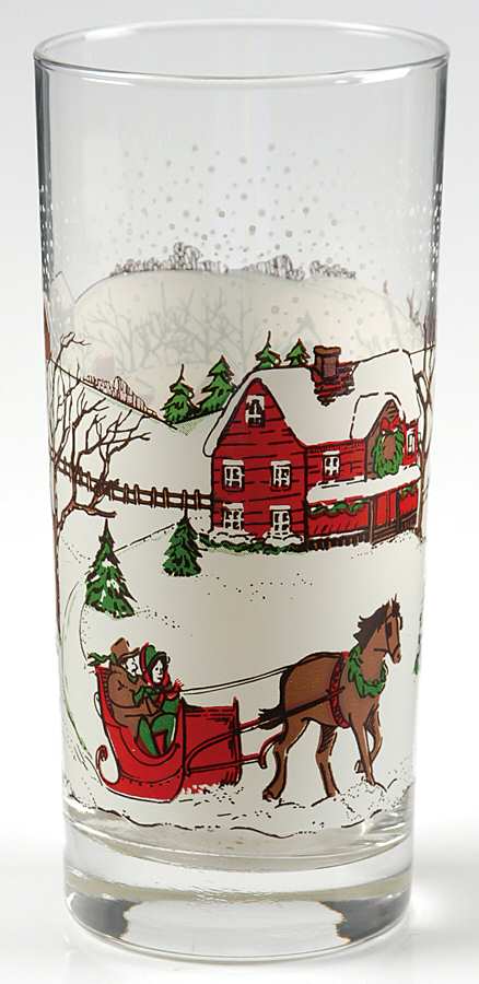 Winter Village Cooler by Libbey Glass Company-1