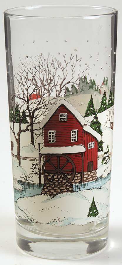 Winter Village Cooler by Libbey Glass Company-1