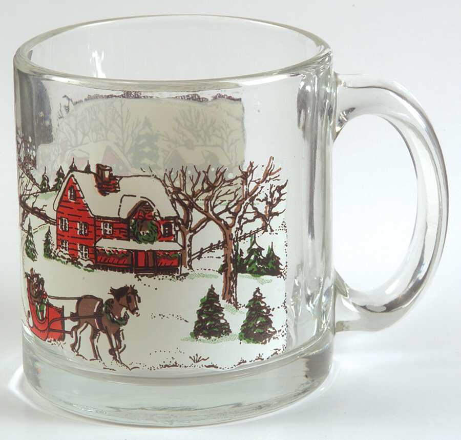 Winter Village Mug by Libbey Glass Company-1